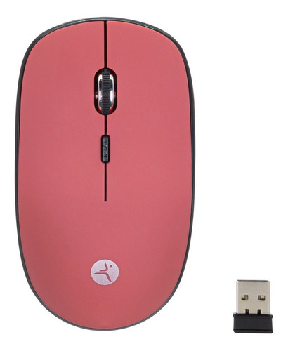 Mouse Inalámbrico Techzone 1200 Dpi Tipo Diamante Rojo /v