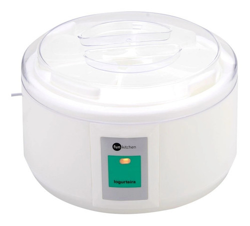 Iogurteira Elétrica Fun Kitchen C/ 6 Potes 1,5l Iogurte 110v Cor Branco