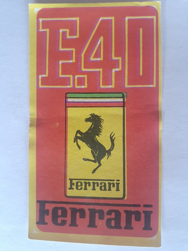 Figurita Top Motor Logo Ferrari F.40