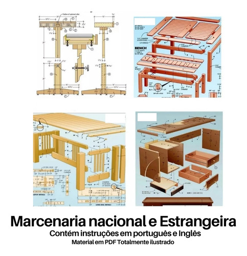 Pack 20 Mil Projetos Marcenaria, Bancos, Cadeiras,armarios