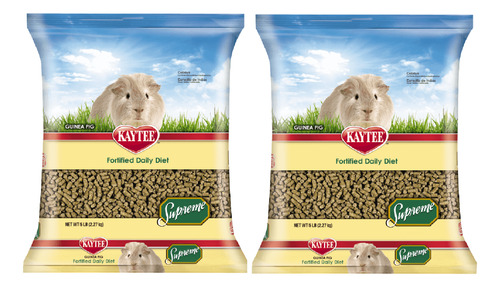 Combo Alimento Kaytee Supreme Cuyo Pellets 2.26 Kg 2 Pzas