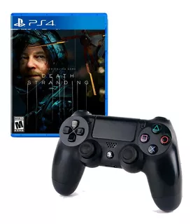 Mando Ps4 Negro + Juego Death Stranding Ps4