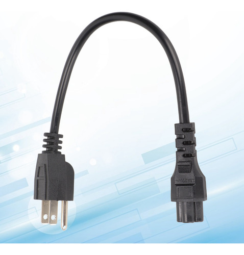 Cable Corto De Alimentación Ac 515p A Iec320 C5 Hembra 18 Aw