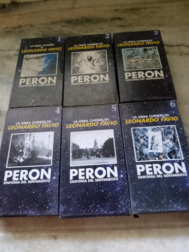 Vendo 6 Cassetes Vhs-pal Peron - Sinfonia Del Sentimiento