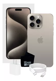 Apple iPhone 15 Pro Max 256 Gb Titanio Natural Esim Con Caja Original Y Batería 100%