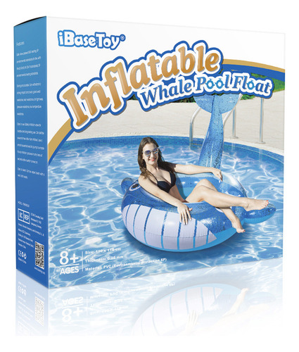 Piscina Inflable Para Ballenas Ibasetoy, Piscina Flotante, A