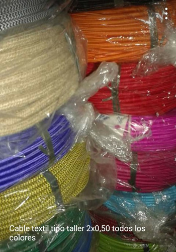 Imagen 6 de 6 de Rollos De Cable Textil Colores Varios 100 Mts Minimo