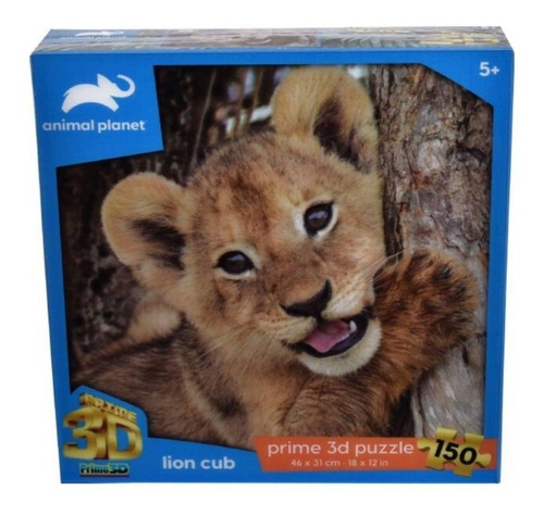 Rompecabezas Animal Planet Puzzle 3d Lion Cub 150 Piezas