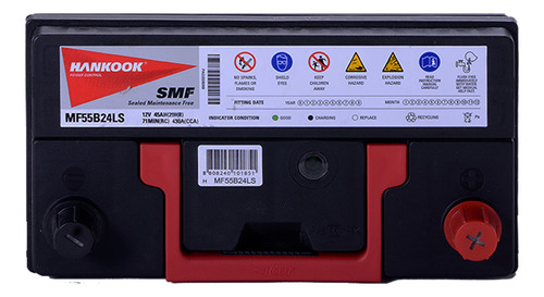 Batería De Auto Hankook Mf55b24ls 45ah 430cca