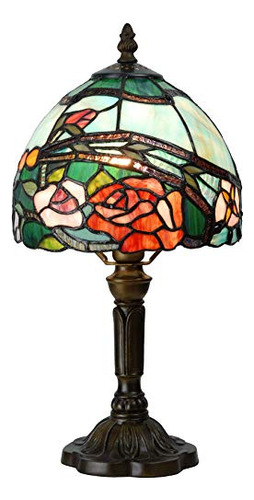 Bieye L10736 Lámpara De Mesa Con Vitrales Estilo Tiffany Con