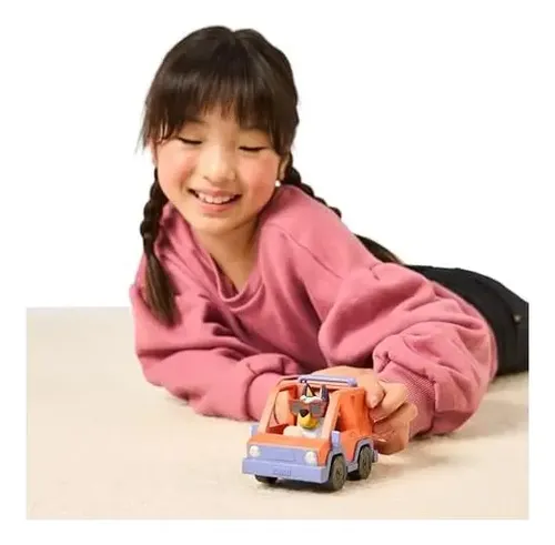 Bluey Coche Familiar Con Figura Articulada De 7,6 Cm – Conduce Con Bluey En Su Vehículo Oficial