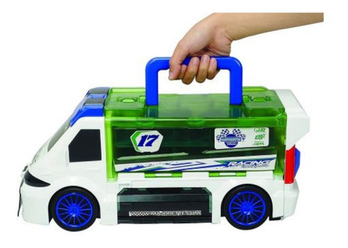 Majorette Camión Valija Porta 18 Autos + Pista Y Sonido