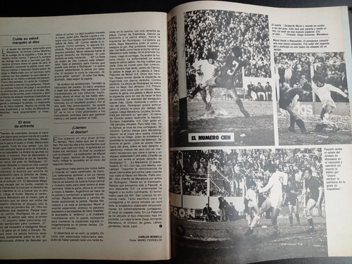 El Gráfico 3180 Maradona Menotti Pelé Piquet Jones 16/9/1980 (Usado)