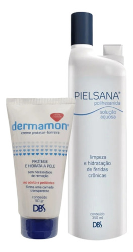 Polihexanida Solução Phmb 350ml Dermamon Creme 50g Barreira