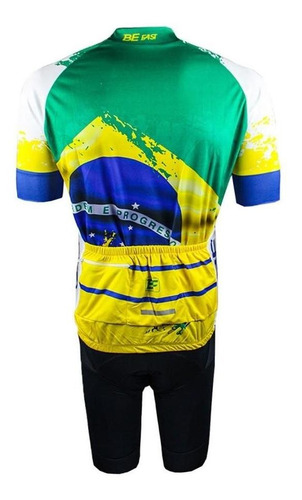 Conjunto Ciclismo Bike Bermuda E Camisa Befast Brasil