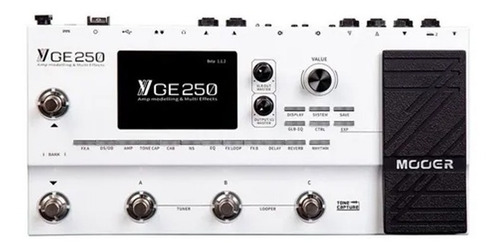 Pedaleira Multi-efeitos P/guitarra Mooer Ge250 Com Display