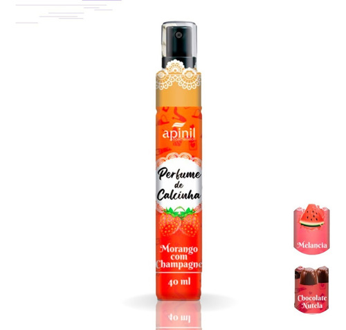 Desodorante Intimo Perfume De Calcinha Inibor Mal Cheiro Fragrância Morango Com Champ
