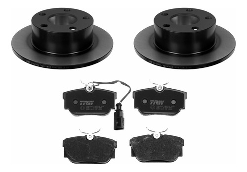 Set Balatas Y Discos Traseros Alhambra L4 1.8l 04 Al 07 Trw