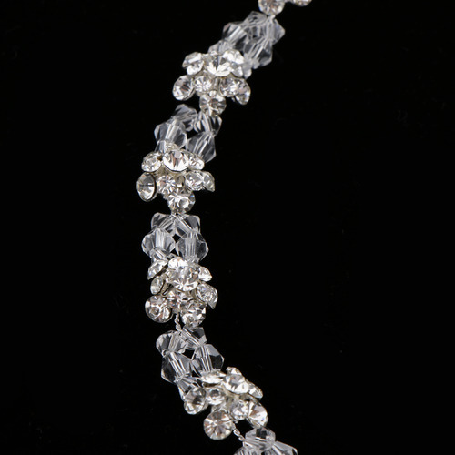 Diadema Generic Generic De Crystal + Rhinestone Diseño As Described - Blanco
