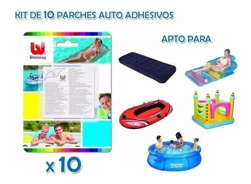 Kit Reparacion Piletas X 10 Parches Adhesivos Oferta!