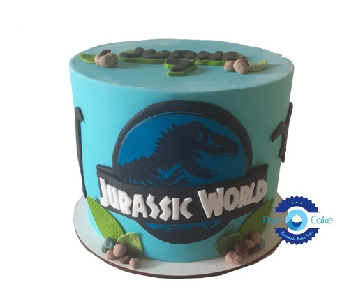  Torta Artesanal Jurassic World Park Dinosaurios