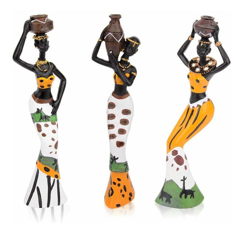 Cyykda 3 Estatua Africana Vintage Escultura Mano Figura Arte