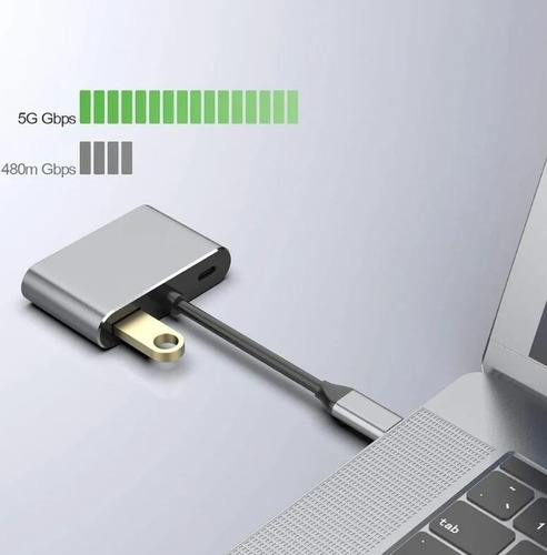 Adaptador Usb Tipo C A Hdmi Vga Convertidor De Vídeo 4k
