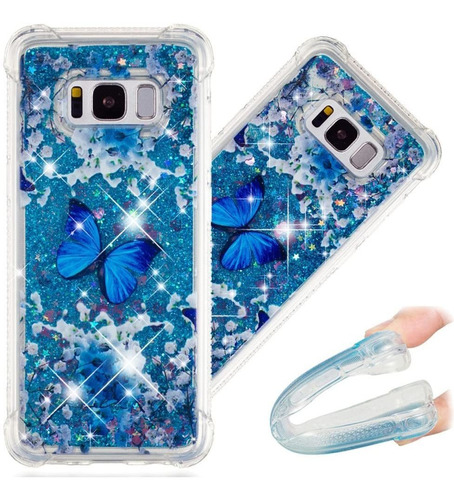 Funda Para Samsung Galaxy S8 Plus, Azul/brillante/resiste...