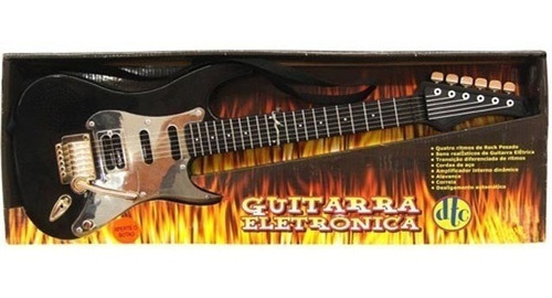 Guitarra Eletrônica Infantil Dtc Preta 123