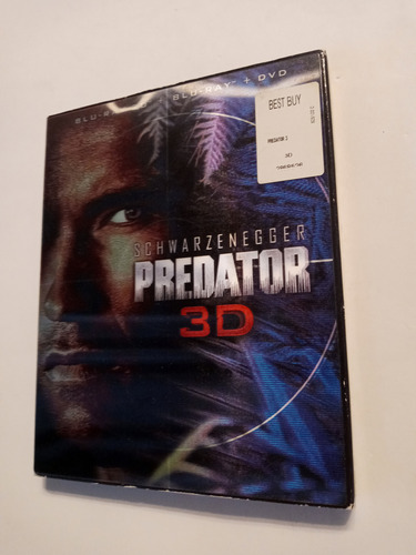 Schwarzenegger Predator 3d + Blu Ray+dvd Cover Con Holograma (Usado)