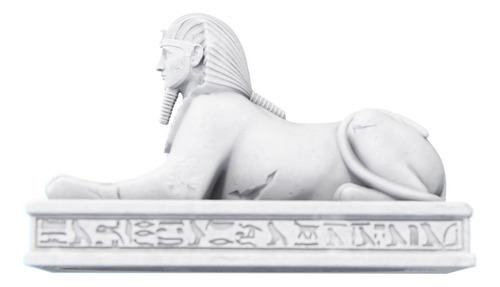 Estátua Esfinge - Mitologia Egípcia Cor Cor Mármore