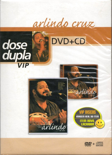 Cd + Dvd Arlindo Cruz Dose Dupla Com Luva Original Lacrado!