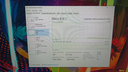 Hp 470 G7 I5 10210u 16gb Ram 256gb Ssd Camara Bt 17 (Usado)