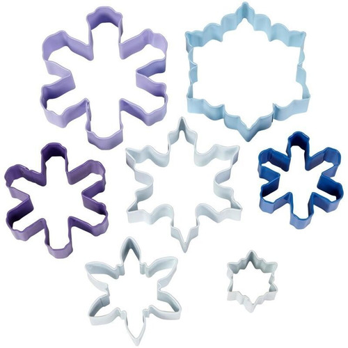 Imagen 2 de 7 de Cortantes Copos De Nieve Frozen Galletitas Wilton Titanweb