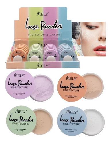 Polvo Volatil Sellador Textura Fina Mely Loose Powder