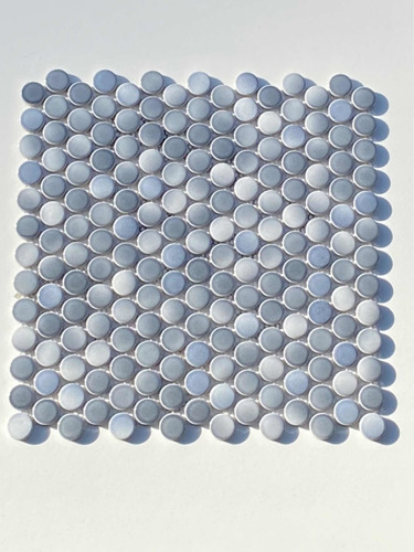 Mosaico Malla Ceramica Piso Pared Penny Multigrey