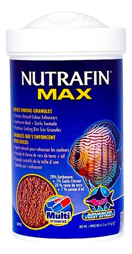 Nutrafin Max Granulos Para Peces Discos 175 Gr.