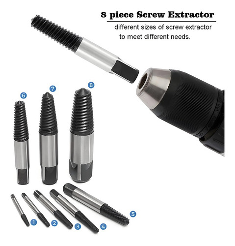 8 Piezas Rotas Dañadas Tubo De Agua Extractor Extractor Fáci