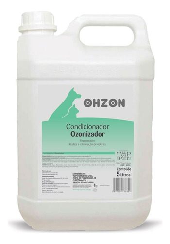 Condicionador Ohzon 5l Oleo Girassol Ozonizado Banho Tosa