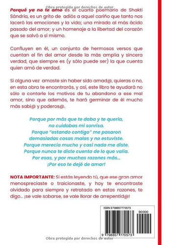Porque Ya No Te Amo: 102 Razones Por Las Que Te Deje De Amar
