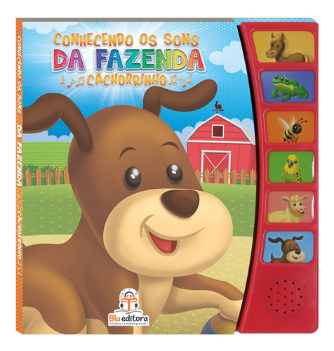 Livro Sonoro Infantil Animais Sons Musical Coleção Completa Kit 10 Un.