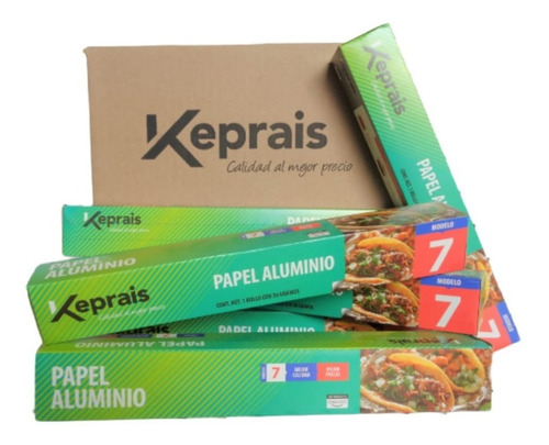 Papel Aluminio Modelo 7 Keprais (24 Pzas)