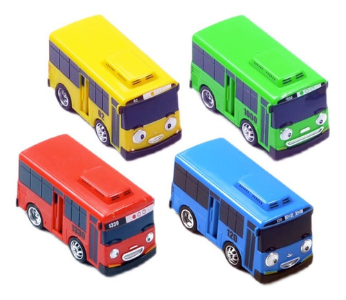 Coche De Juguete 4 Autobuses, Juguetes Para Niños