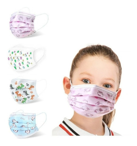 Mascarilla Desechable Diseño Para Niños Y Niñas 150 Unidades