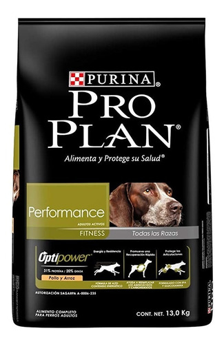 Pro Plan Adulto Performance 13 Kg Optipower - Alimento Perro