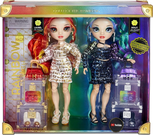 Rainbow High Laurel & Holly De'vious Edicion Especial X 2 