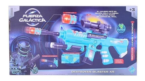 Pistola Destroyer Blaster Xr Sonido Luz El Duende Azul 7298