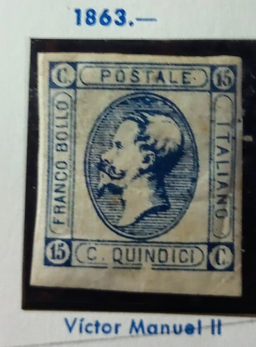 Estampilla Reino De Italia 1863 Sw15 - 15 Cent.