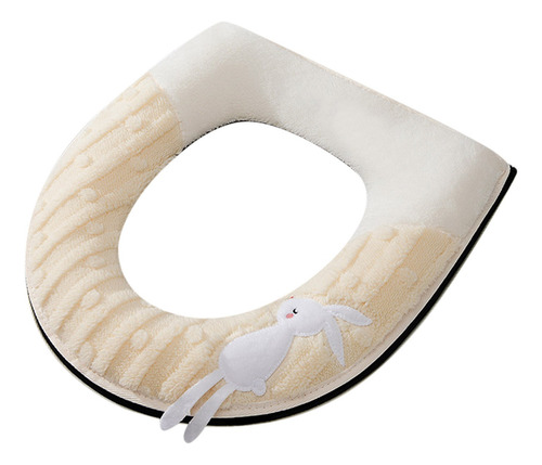 Cojín De Inodoro De Felpa Cálida Para Asiento De Inodoro Dom