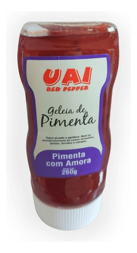 Geleia Pimenta Agridoce Uai Vários Sabores - 260g SABORES DISPONÍVEIS Pimenta com Amora